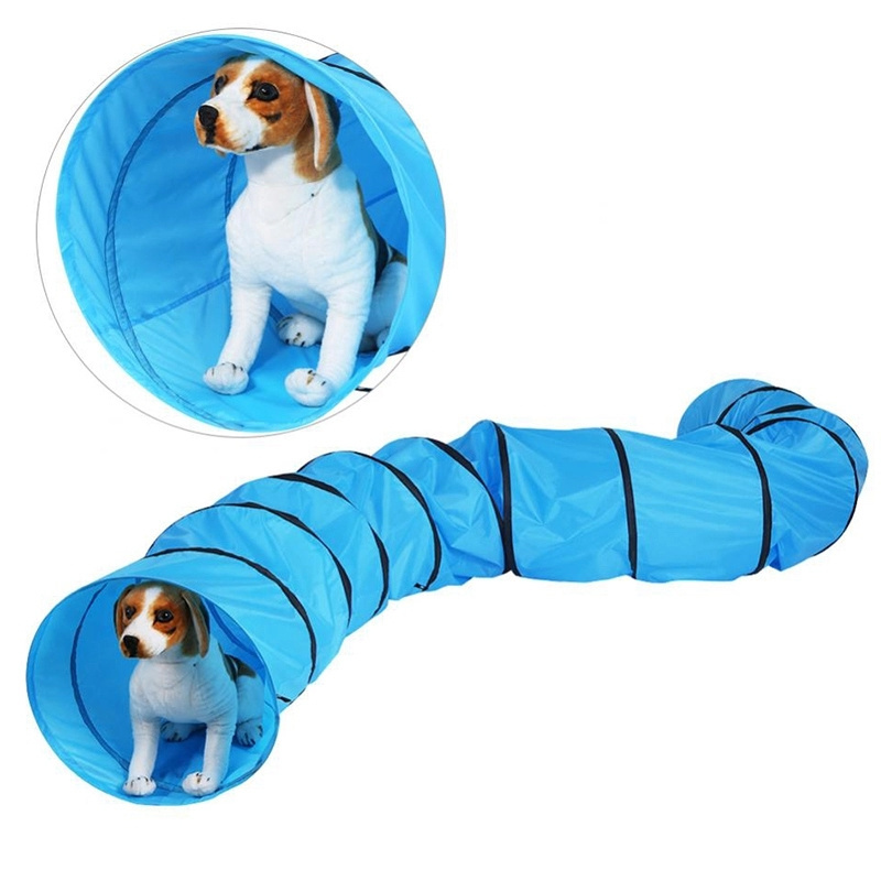 Foldable Portable Pet Tunnel Indoor Outdoor Puppy Interactive Toy Dog Play Tunnel