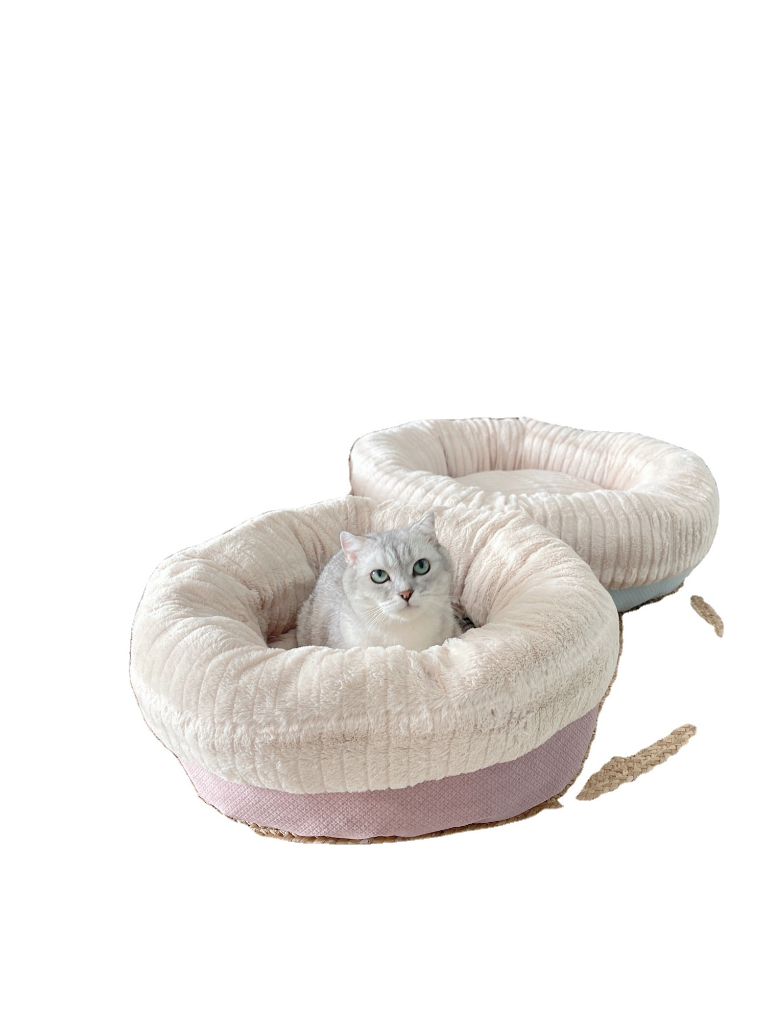 Donut Mand Dog Accessories for Large Dogs Cat's House Plush Pet Bed for Dog XXL Round Mat For Small Medium Animal Calming