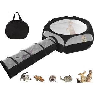 Cat tent Tunnel Indoor Outdoor Pop Up Open Pet Playpen Portable Folding Pet Tent