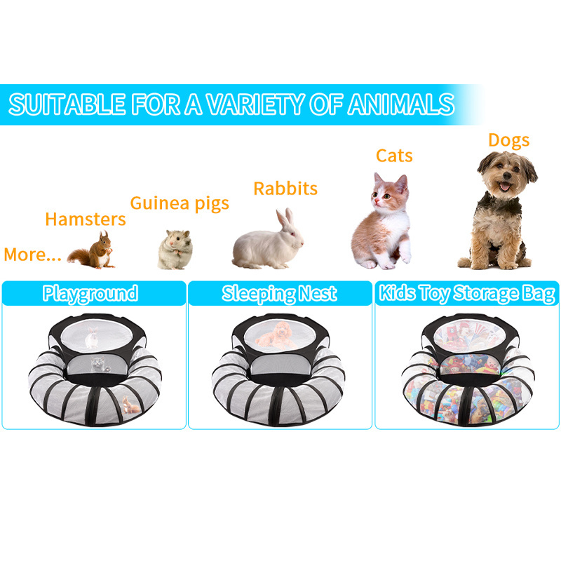 Wholesale indoor-outdoor Cat Lounge Portable Cat Tent Game House Tunnel foldable indoor cat house