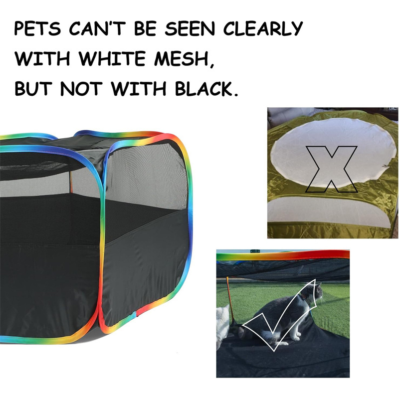 Pet hexagonal tent Kennel Outdoor cat bed Indoor pet delivery room Large size foldable pet tent