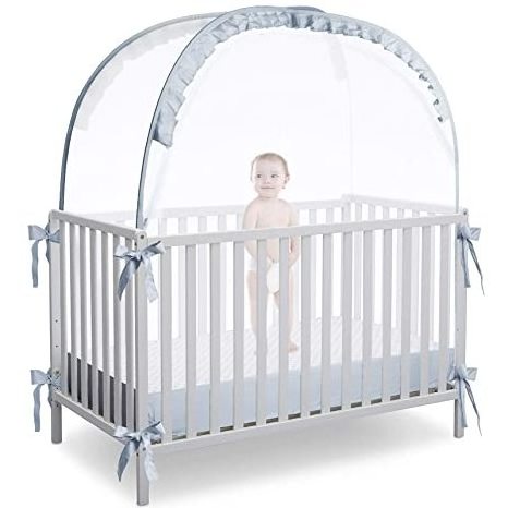 Cover Protects Against Mosquito Bites Baby Crib Tent Crib Net Pop Up Tent Canopy Keep Baby from Climbing Out