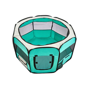 Pet Foldable Playpen Portable Exercise Kennel   Travel Indoor Outdoor octagonal cage