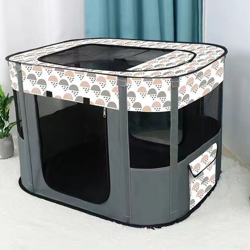 Hot pet outdoor shelter Breathable folding portable dog and cat carrier pet travel cage Waterproof pet tent bed