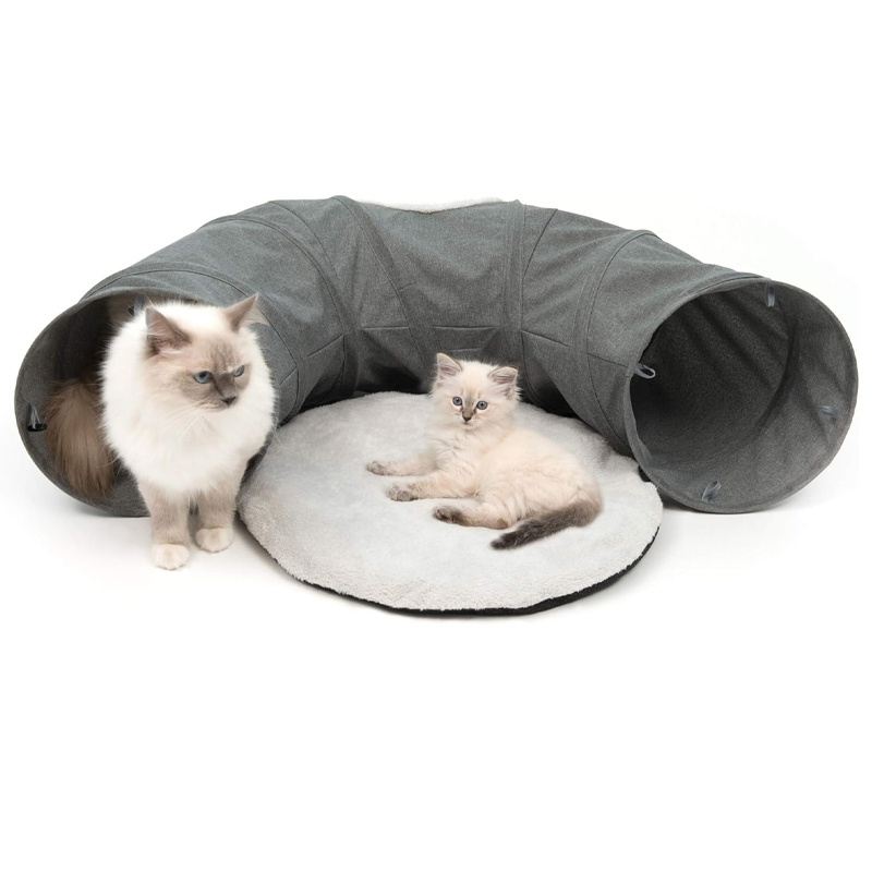 Cat tent Indoor Outdoor collapsible Cat Enclosures Playpen Large Portable Cat Tunnel Play Tents