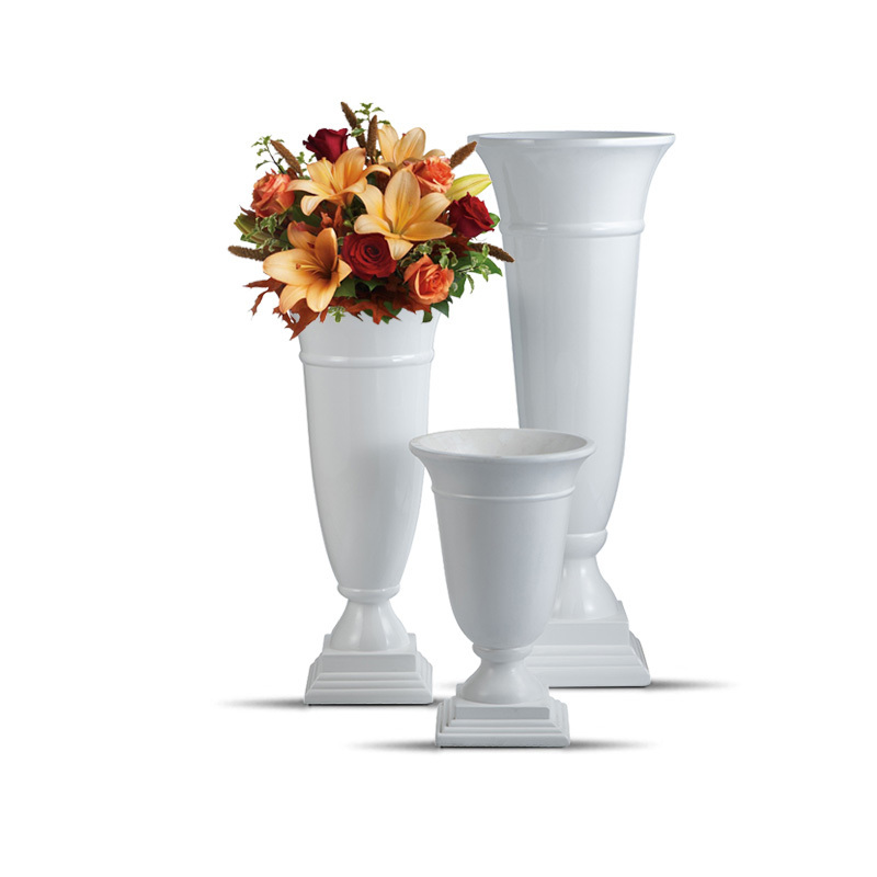 60/90cm Wedding Vases Centerpieces Decoration Factory Wholesale Trumpet Vase Tall White Vase for Wedding Decor