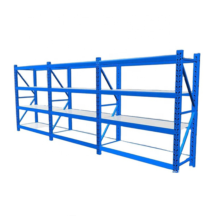 Adjustable Easy Install Warehouse Shelves Lightweight 5 Tier Merchandise Storage Rack Rivet Shelves