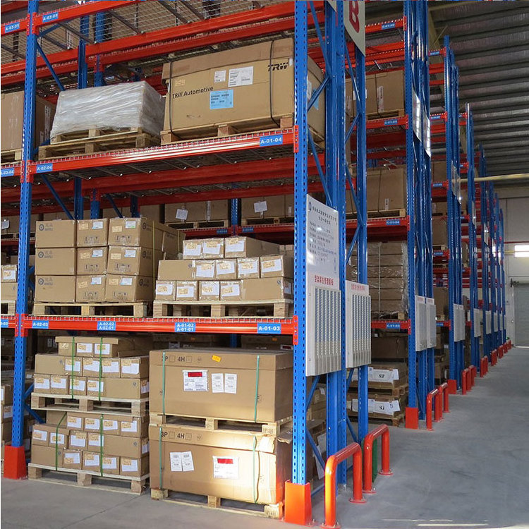 Warehouse Shelves Heavy-duty Cold Storage Shelves Selective Narrow Aisle Metal Industrial Shelf System