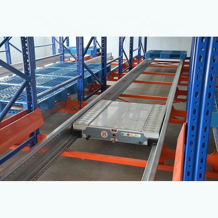 Automated Warehouse Storage Radio Shuttle Pallet Racking System For High Density Warehouse