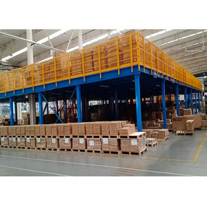 Prefabricated Heavy Metal Mezzanine Shelving System For Installing Mezzanine Floors