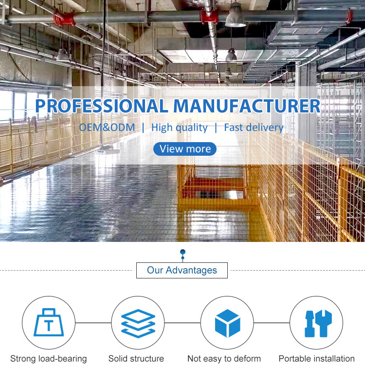Prefabricated Heavy Metal Mezzanine Shelving System For Installing Mezzanine Floors