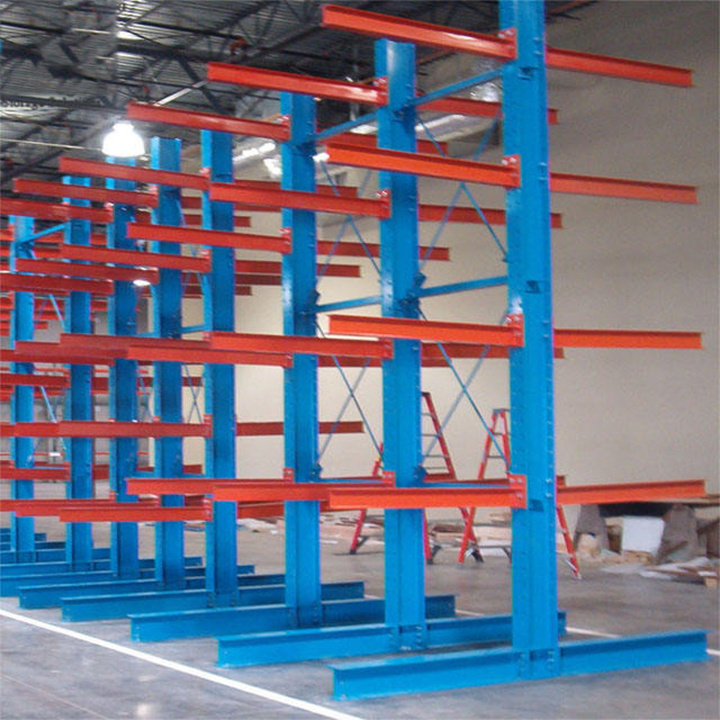 Adjustable Custom Steel Coil Warehouse Storage Heavy Duty Cantilever Shelf Rebar Storage Rack