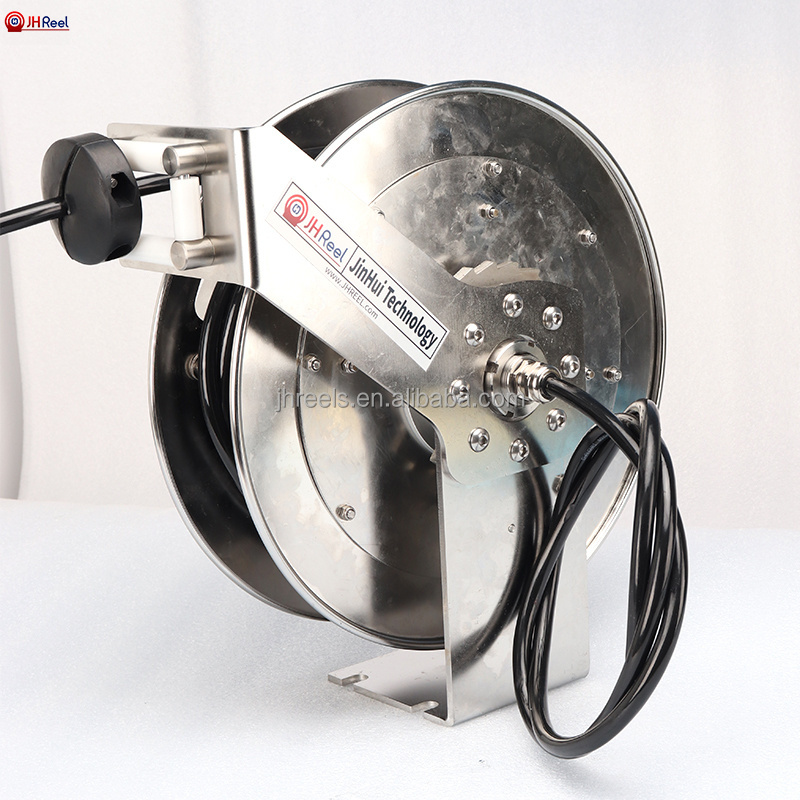 Spring retractable hose reel garden hose reel stainless steel food grade ss hose reel