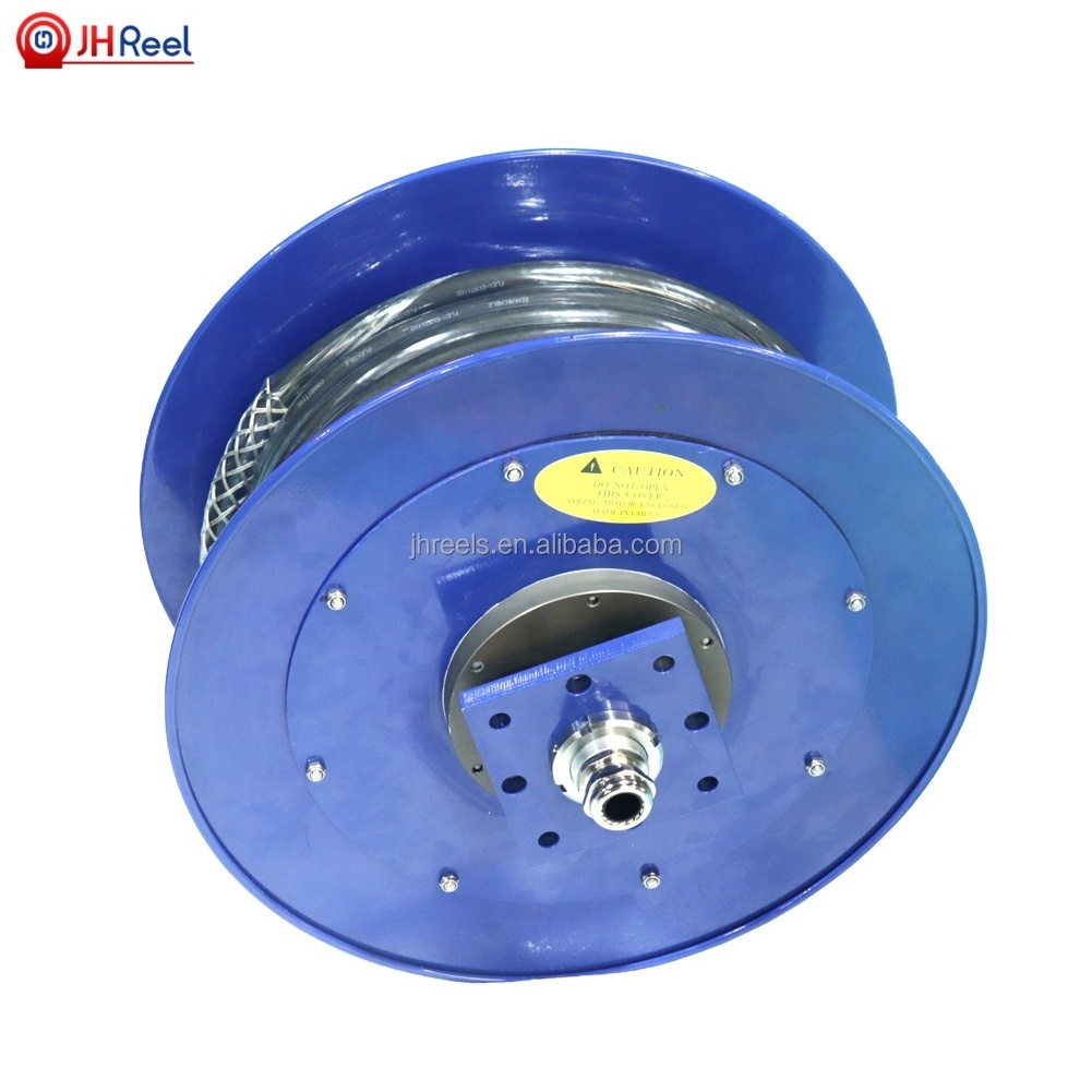 empty cable reel auto rewind cable reel stand spring loaded crane cable reel retractor