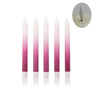 New style LED 3D wick dinner taper candle