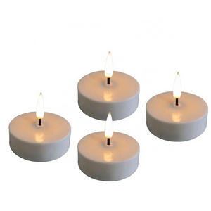 3D true Flame LED Tea Light candles party light high quality battery-powered home decor LED tea wax holiday light