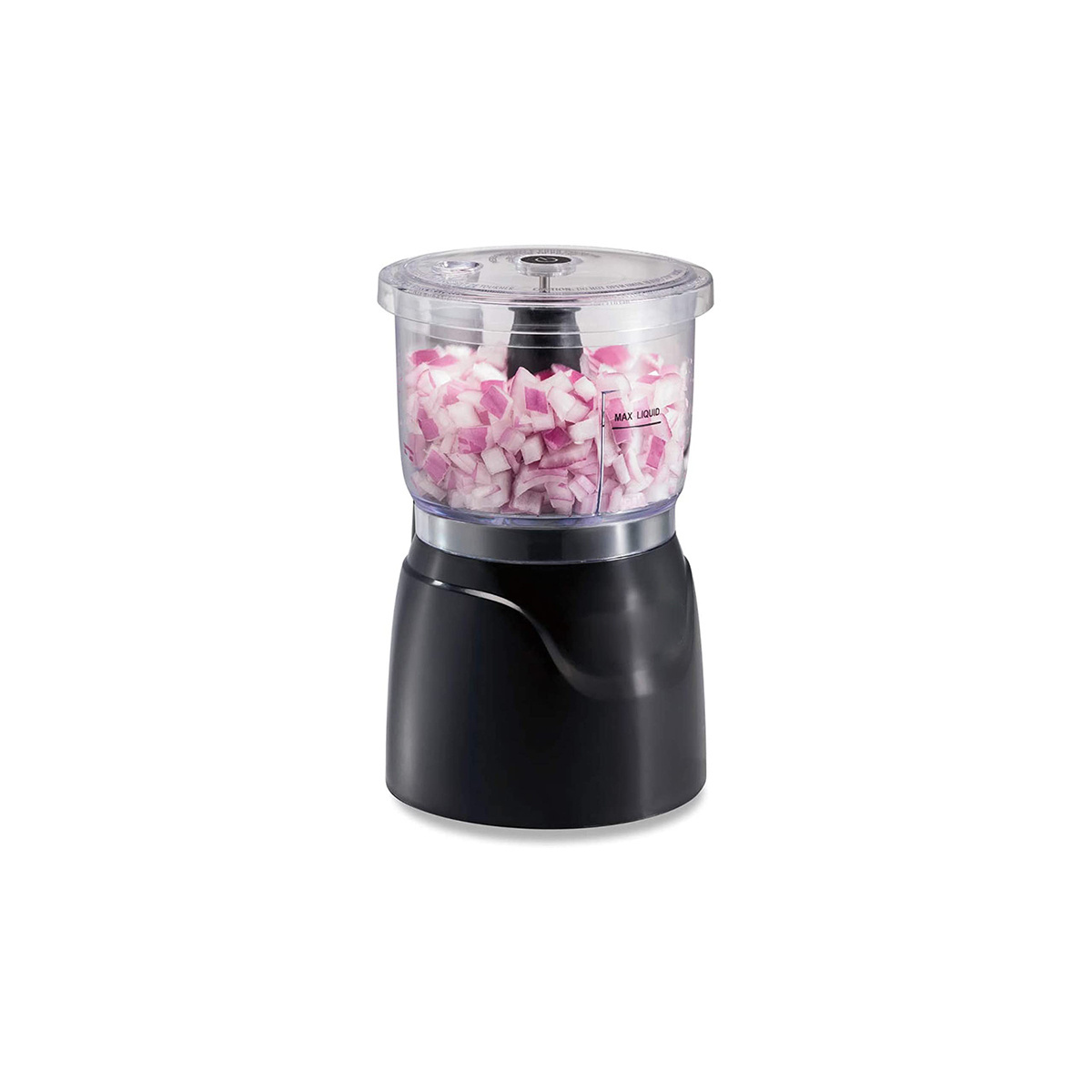 Electric Vegetable Chopper &Mini Food Processor, 3-Cup, 350 Watts, forDicing, Mincing, and Puree, Black