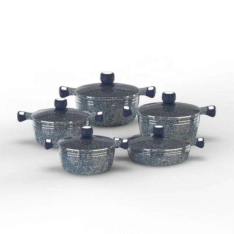 Die casting aluminum cookware set of cooking pots pumpkin pot