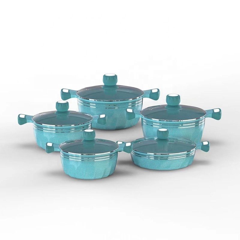 Die casting aluminum cookware set of cooking pots pumpkin pot