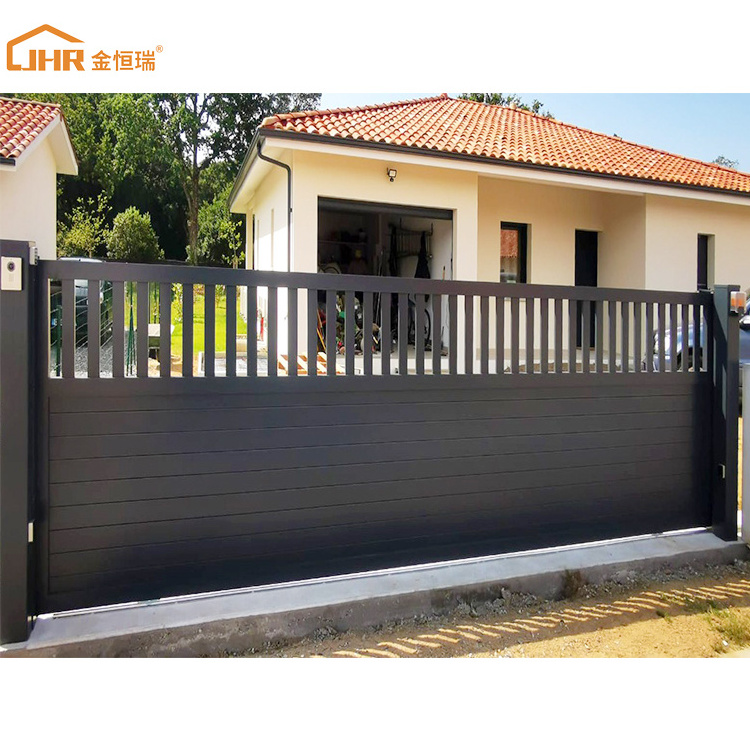 New Developed Cancello Automatico Slat Siding Aluminum Gate Design  With Factory Price