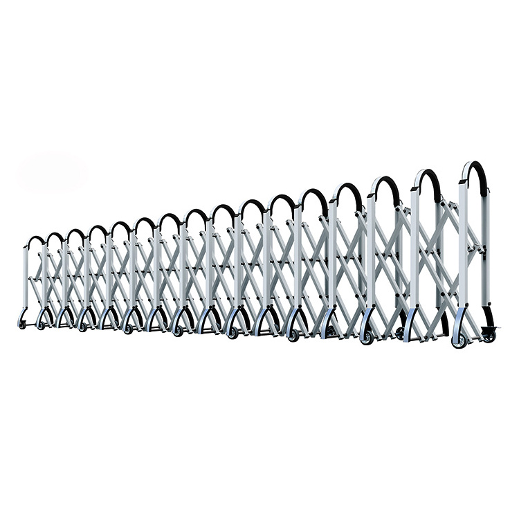 Flexible collapsible roadblock retractable barrier