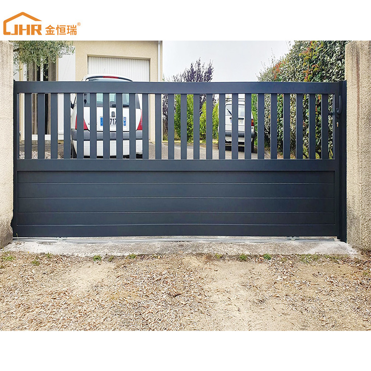 New Developed Cancello Automatico Slat Siding Aluminum Gate Design  With Factory Price