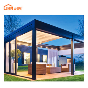 Waterproof Modern Shed Cover Steel Swimming Pool Bioclimatic Pergolas Balcony Electric Customized Price Garden Pavilion Outdoor