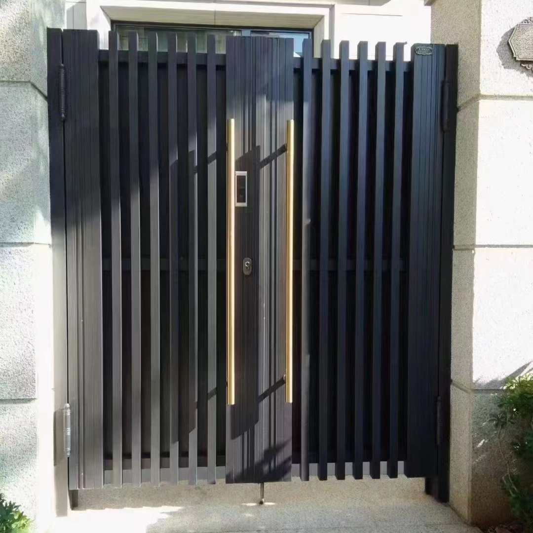 JHR Portail Automatique Electronic Gates Automatic Aluminum Swing Gate Garden Gate Design Louver Fenc Gate Electric