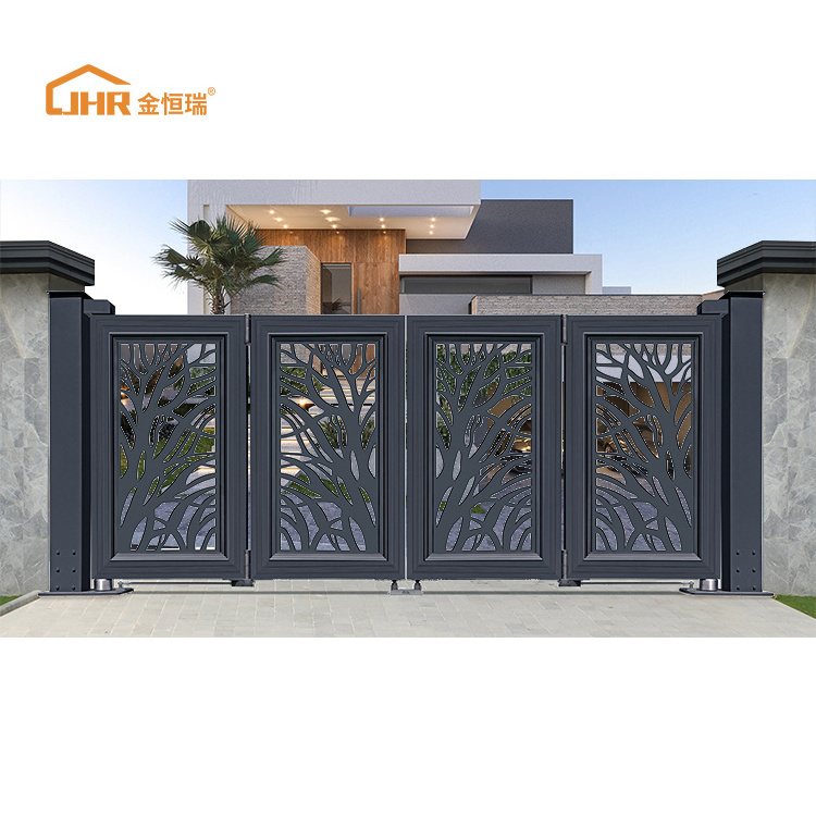 JHR Pool Interior Metal Garden Fireplace Balcony and Living Room Privacy Partition Wall Room Dividers Screens Waterproof