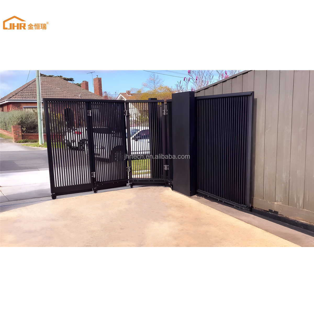 Gates Automatic Sliding Opener Competitive Price Electric Aluminium Folding And Fence Aluminum Driveway Gate