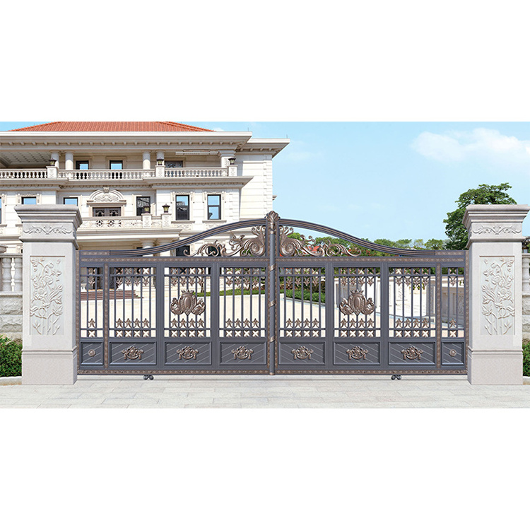 Simple steel fabrication tubular gate design for house