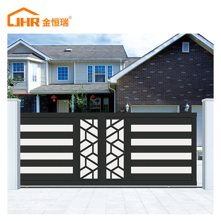 JHR Italy Iron Foldable Curve Sliding Gate Design from Nigeria Nylon Gear Rack for Sliding Gate with Smart Sliding Gate Lock