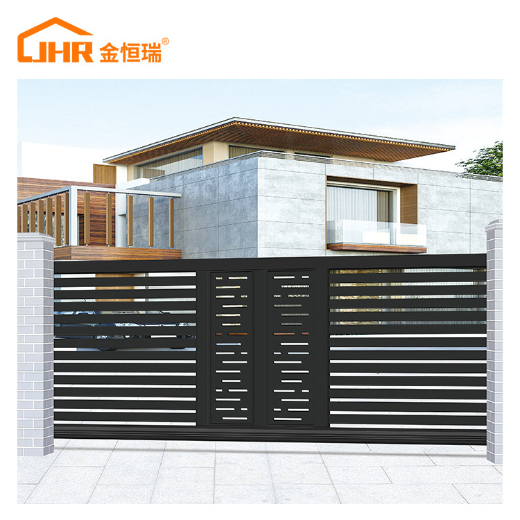 JHR Italy Iron Foldable Curve Sliding Gate Design from Nigeria Nylon Gear Rack for Sliding Gate with Smart Sliding Gate Lock