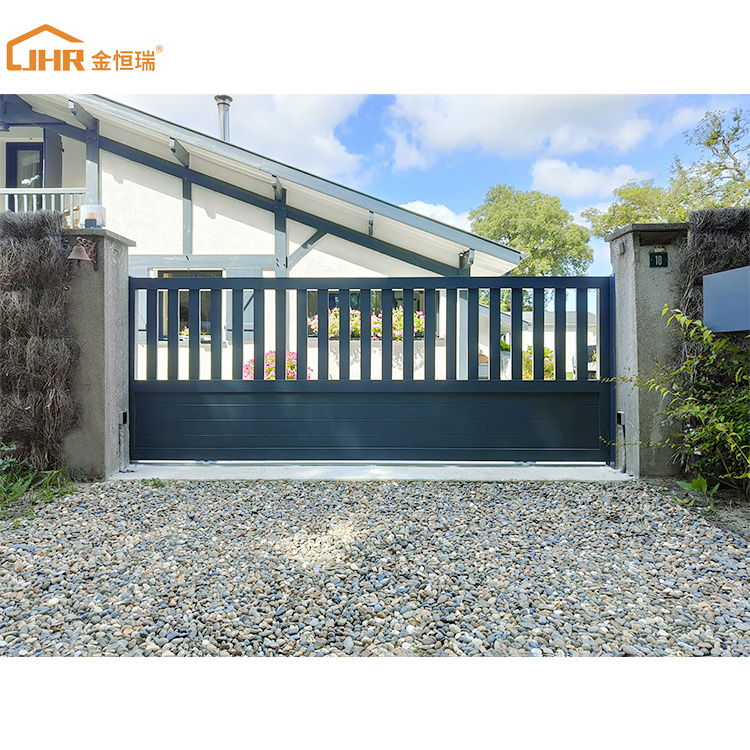 New Developed Cancello Automatico Slat Siding Aluminum Gate Design  With Factory Price