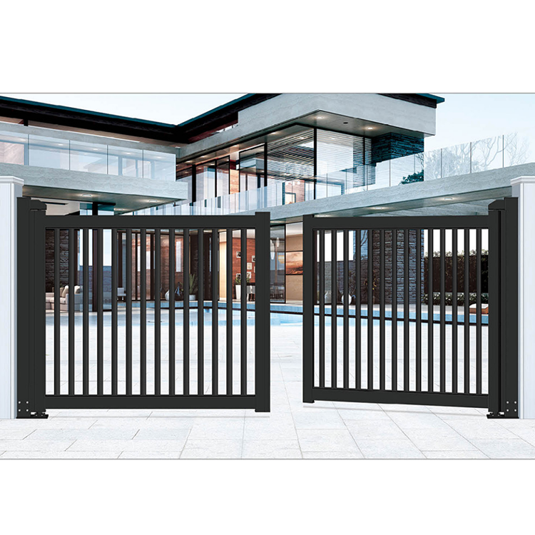 Decorative wrought iron main gate design side sliding gates