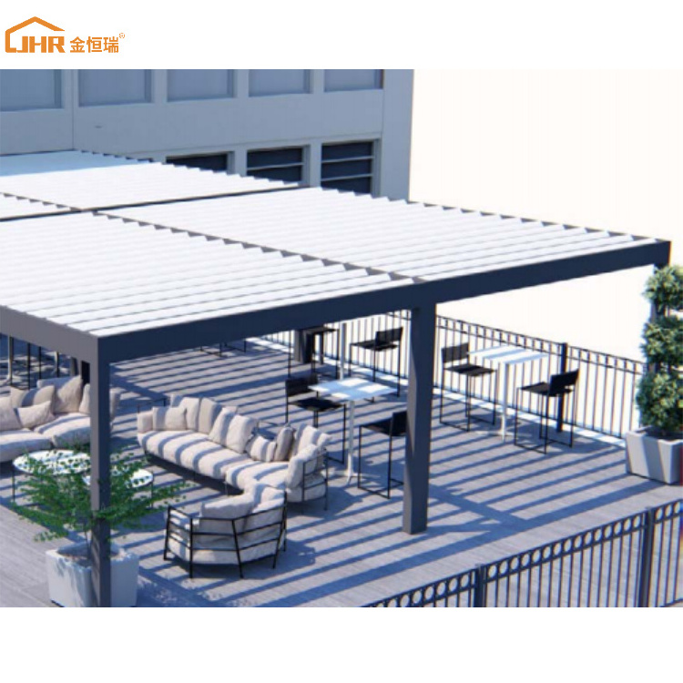 Waterproof Modern Shed Cover Steel Swimming Pool Bioclimatic Pergolas Balcony Electric Customized Price Garden Pavilion Outdoor