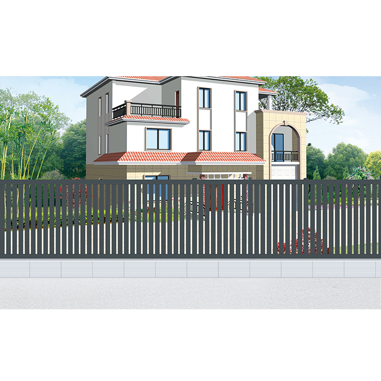 Composite Anti-Climb Fence Panel Horizontal Louver Fencing Design For Residential