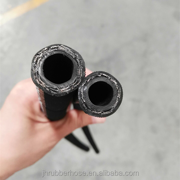 Hebei manufacturer steel wire reinforced oil fuel rubber hose hydraulic hose 1/4