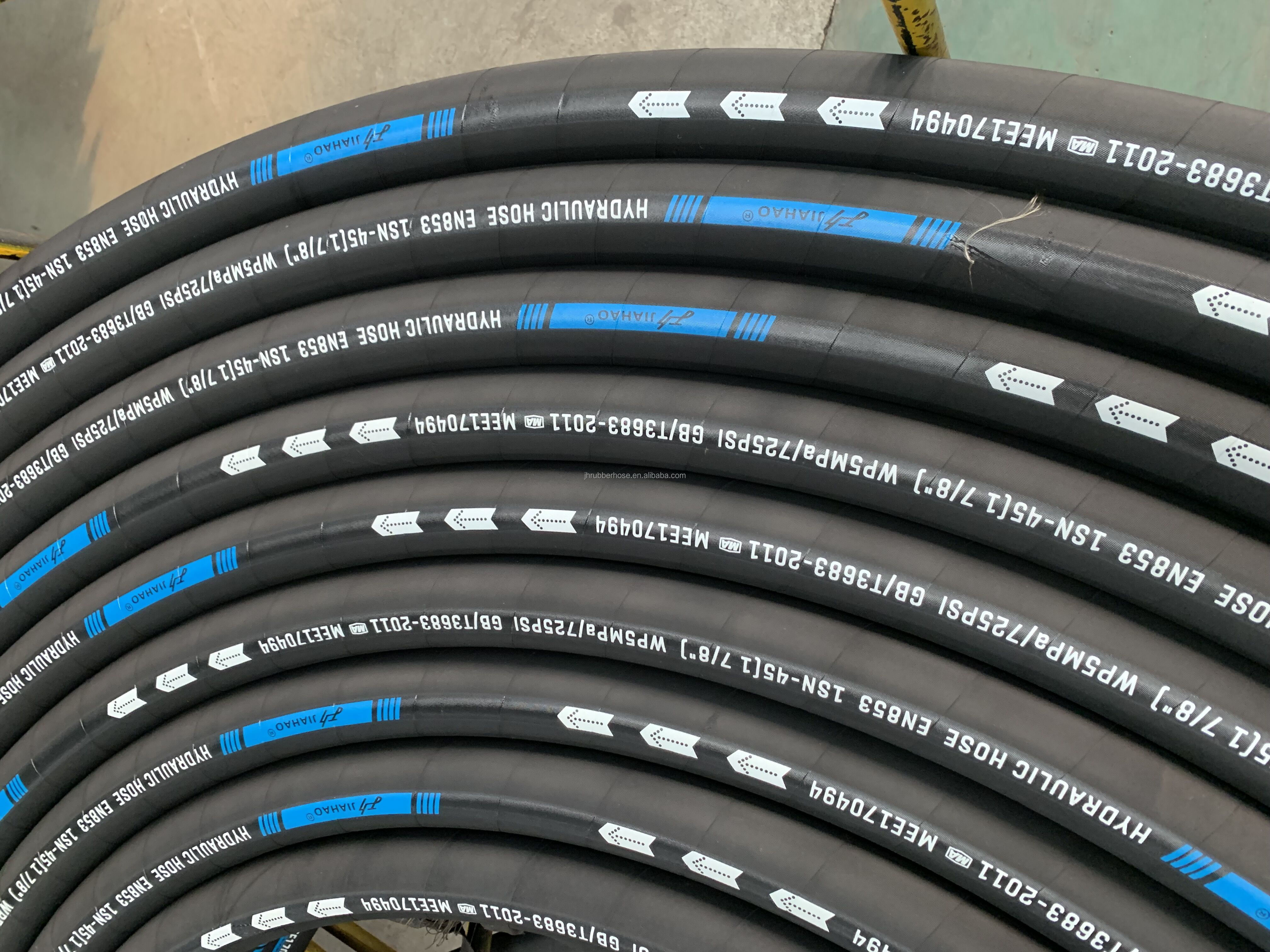 70 Mpa High Pressure 2 meters oil hose hydraulic rubber hose