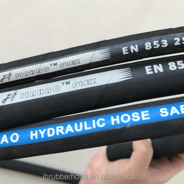 Hebei manufacturer steel wire reinforced oil fuel rubber hose hydraulic hose 1/4