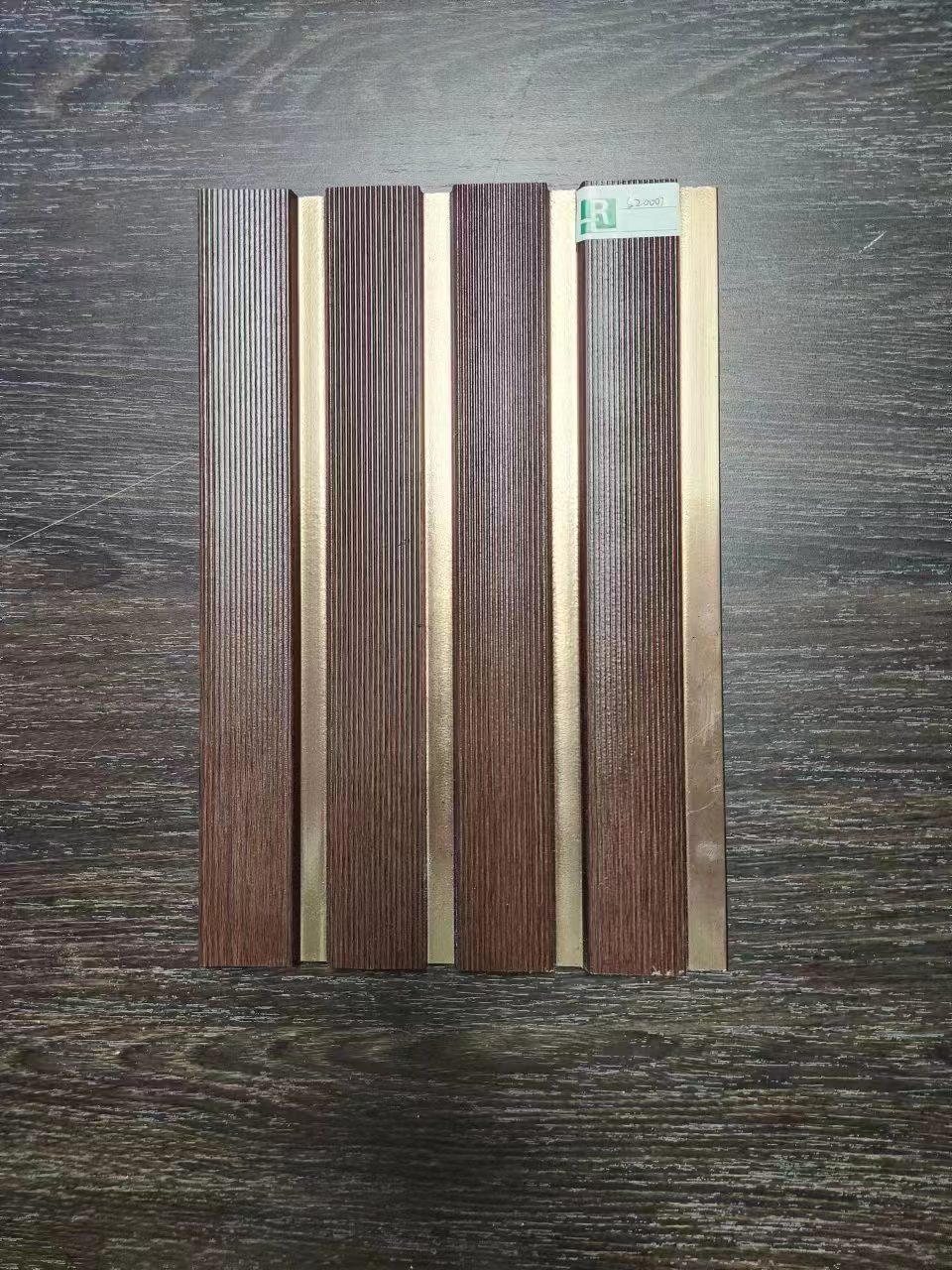 Waterproof Customized Interior Decoration PS PVC Wall Panel with Factory Price Charcoal Louvers