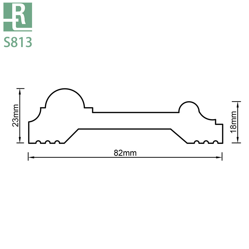 RUITONG Polystyrene white decorative moulding chair rails moulding trim