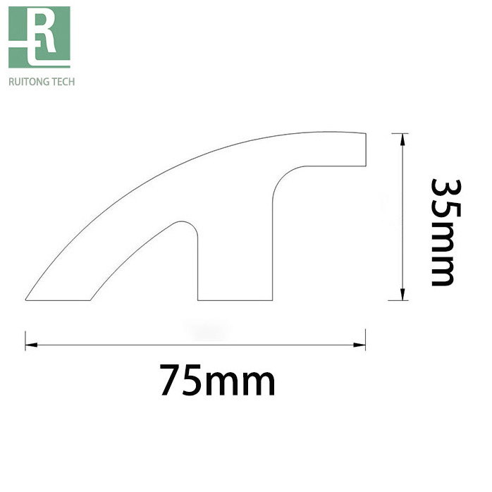 RUITONG Polystyrene multiple function crown with LED lighting moulding Skirting board moulding