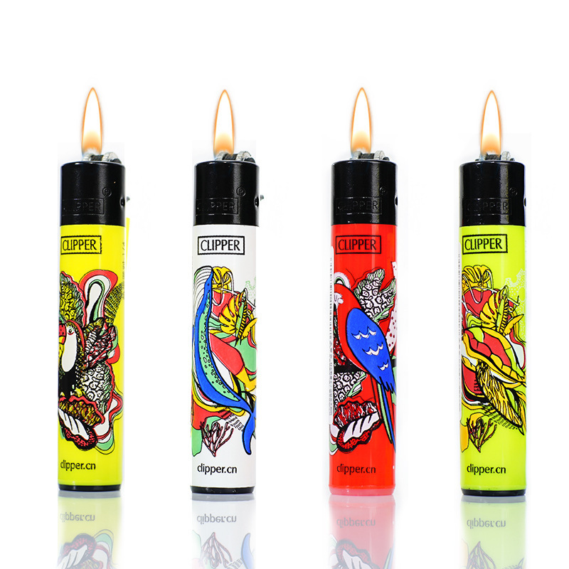 Creative Cylindrical Cigarette Lighter Cartoon pattern grinding wheel Lighters