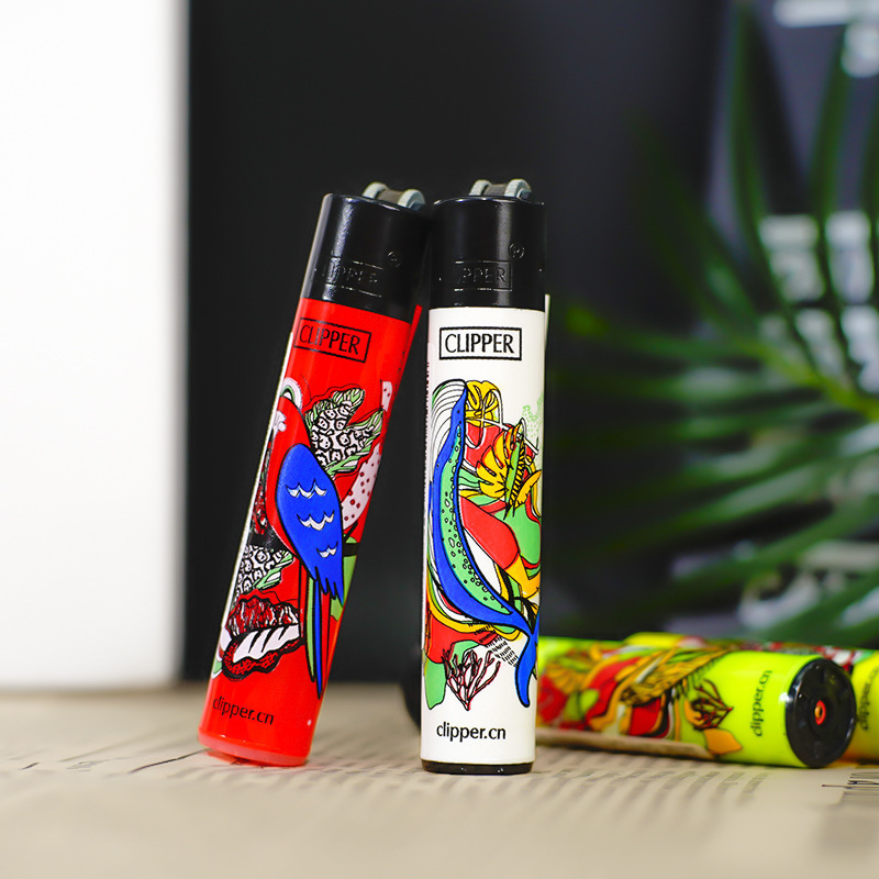 Creative Cylindrical Cigarette Lighter Cartoon pattern grinding wheel Lighters