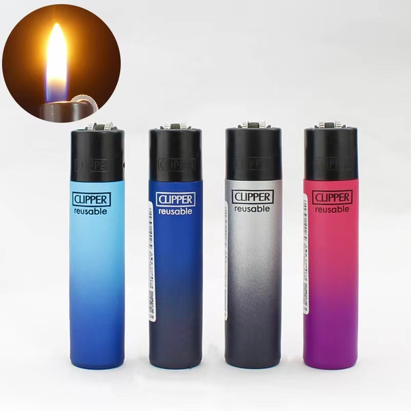 C lipper Original Grinding Wheel Flint Ignition Lighter Open Flame Torch Gas Lighters Use Collection Gift 1 Box 24 pieces