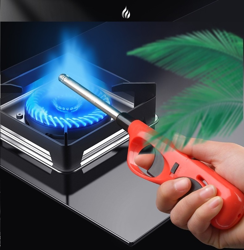 Electronic  Lighter With Extended Wand for Grills and Firepits Refillable Gas Stove Candle BBQ Lighter