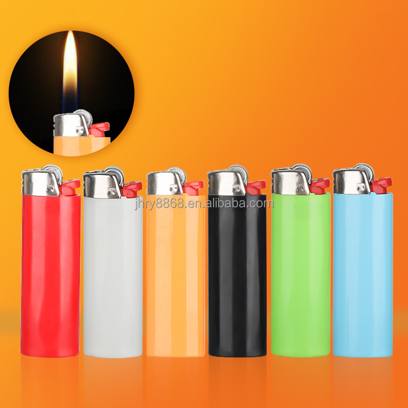 Slim J3 J23 Lighters Factory Wholesale Price Classic Disposable Flint Lighters Full Size Gas Lighters