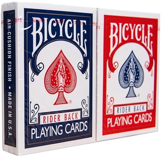 Paper Playing Cards Magician Rider Back Standard Decks Index T shape Premium Blue Red Bicycle  Playing Cards Poker