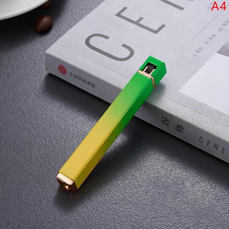 Fire Torch Lighter Portable Long Strip Refillable Gas Windproof Lighter Windproof Butane Cigarette Compact Lighters